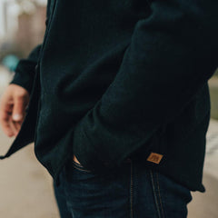 Senior Wool Shirt Jacket - Navy