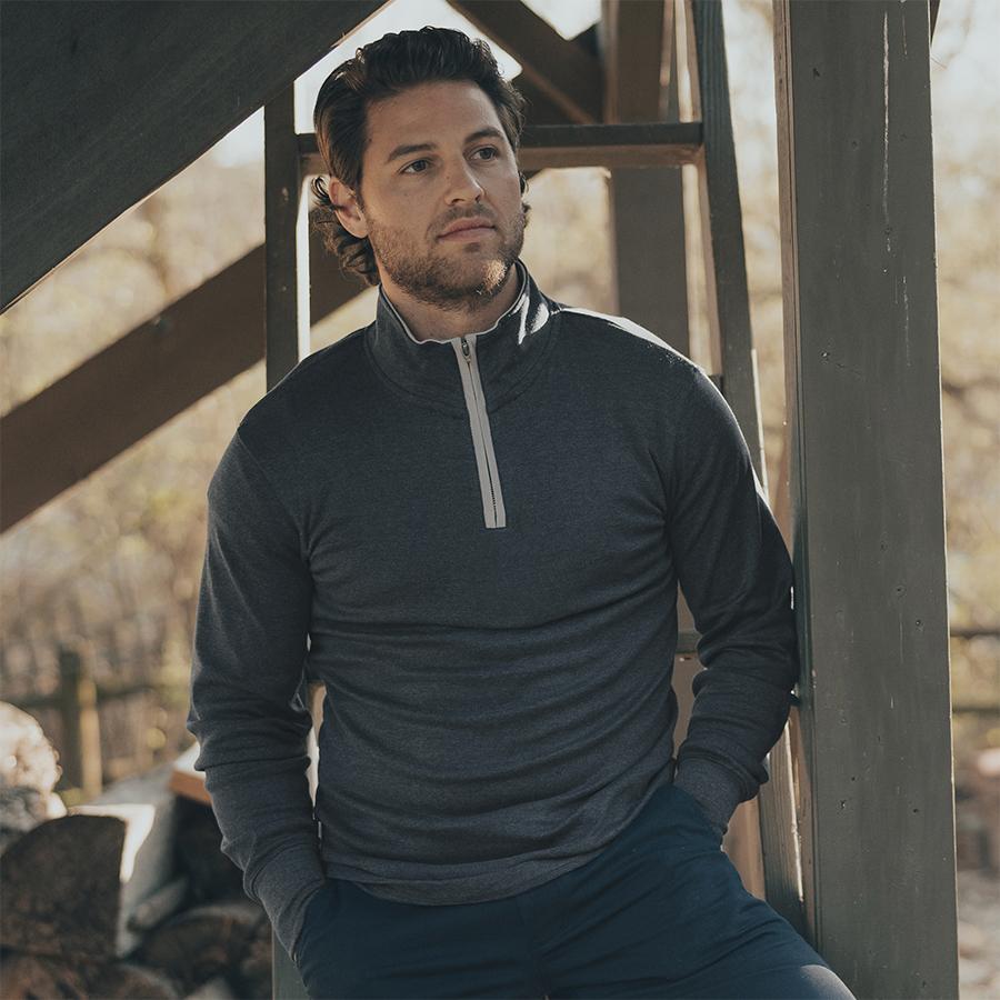 Puremeso Quarterzip - Charcoal