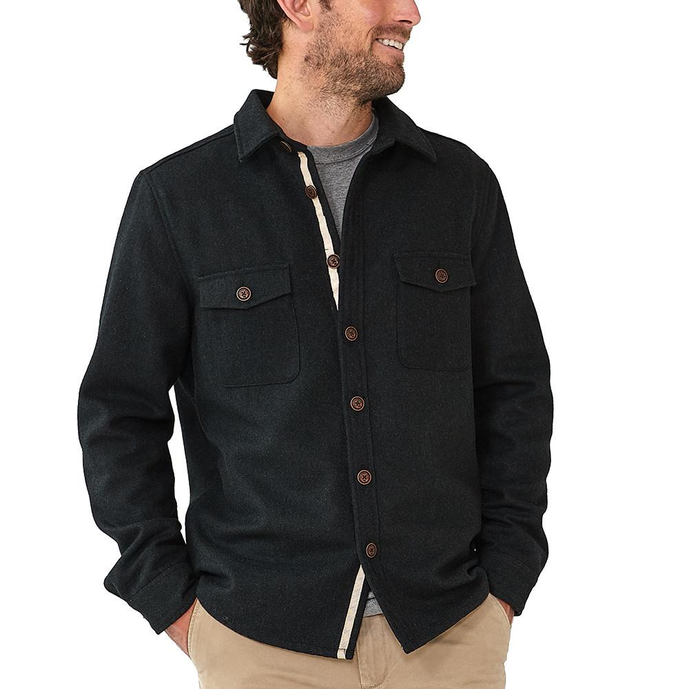 Senior Wool Shirt Jacket - Navy