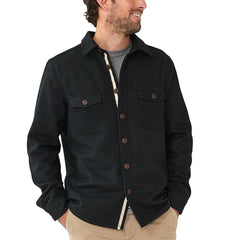 Senior Wool Shirt Jacket - Navy