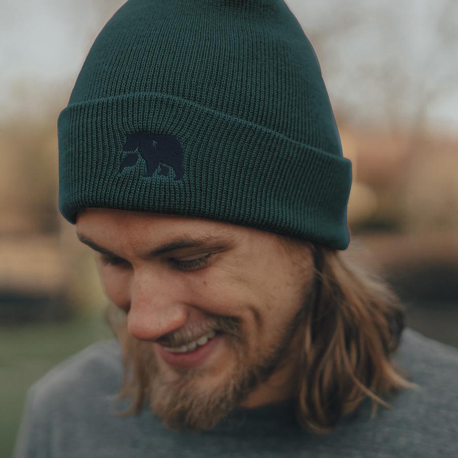 Knit Beanie - Forest Green