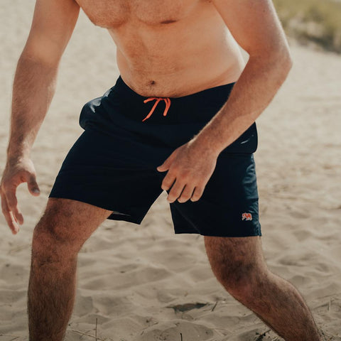 Normal Trunks - Navy/Orange