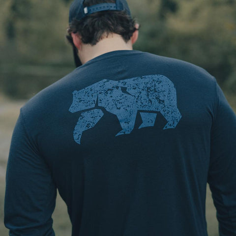 Vintage Bear Long Sleeve T-shirt - Navy