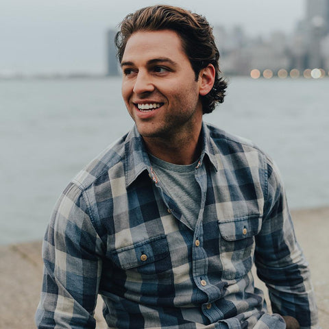 Cousins Plaid Button Up Shirt - Indigo