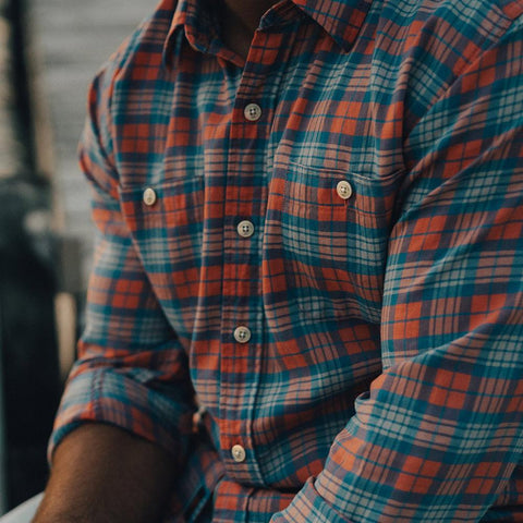 Bonita Twill Button Up Shirt - Sunrise
