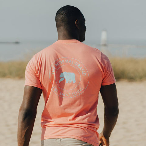Circle Back Pocket T-shirt - Sunrise