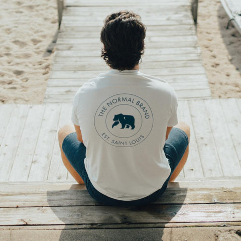 Circle Back Pocket T-shirt - White