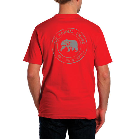 Vintage Circle Back T - Pigment Red