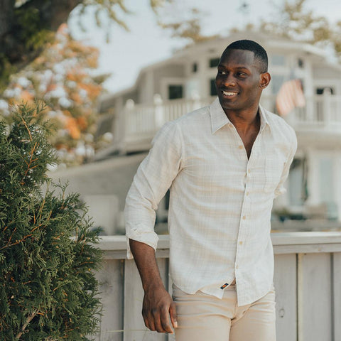 Delmar Twill Button Up Shirt - Grey
