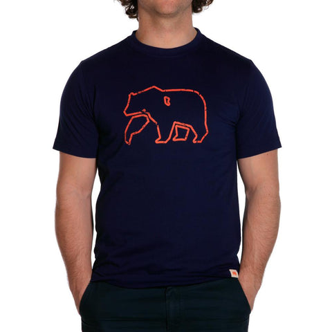 Outline Bear T - Navy