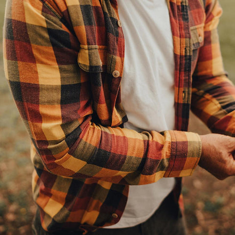Cousins Plaid - Tibetan Red/Old Gold