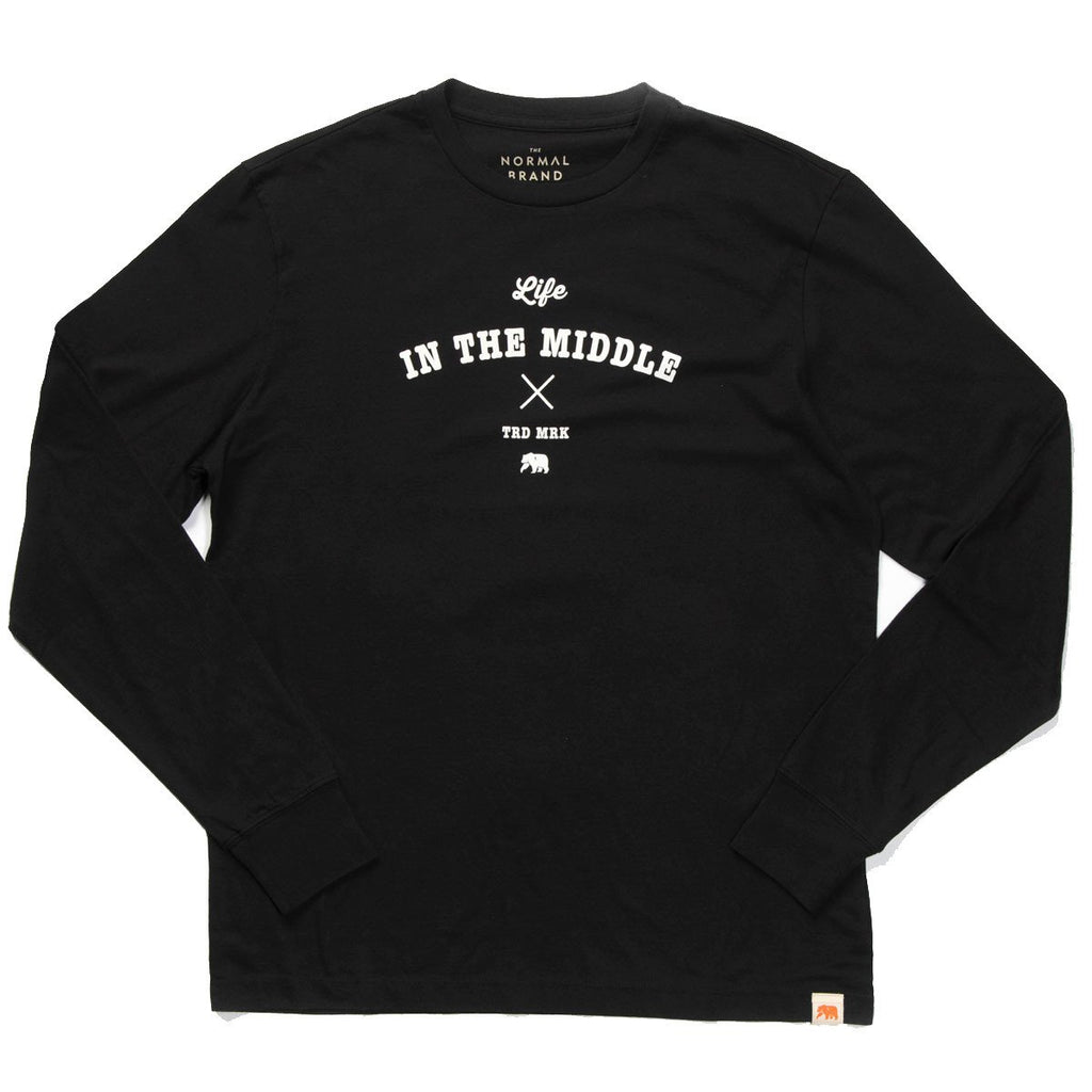 Life in the Middle Long Sleeve T - Black