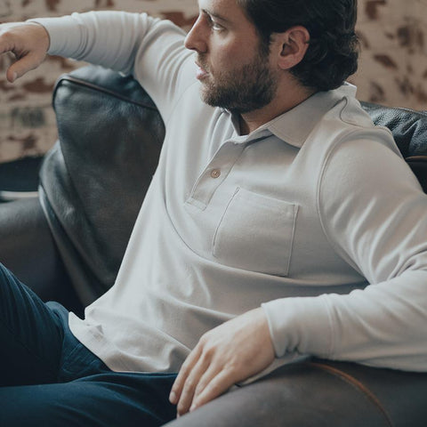 Puremeso Pocket Polo - Stone