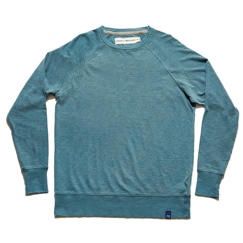 Vintage Slub Raglan Pullover - Atlantic