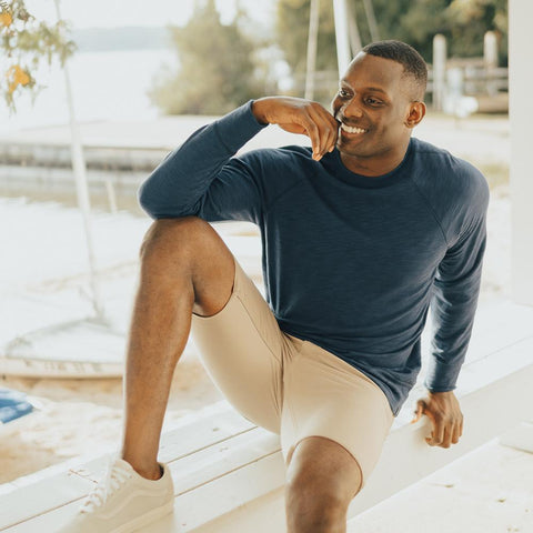 Slub Terry Pullover - Ocean