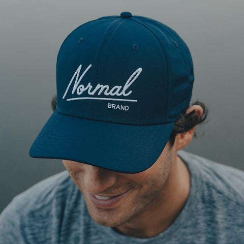 Normal Script Cap - Navy