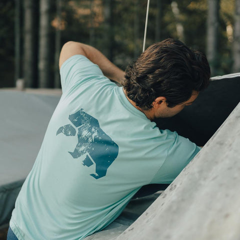 Worn in Bear Pocket T-shirt - Mint