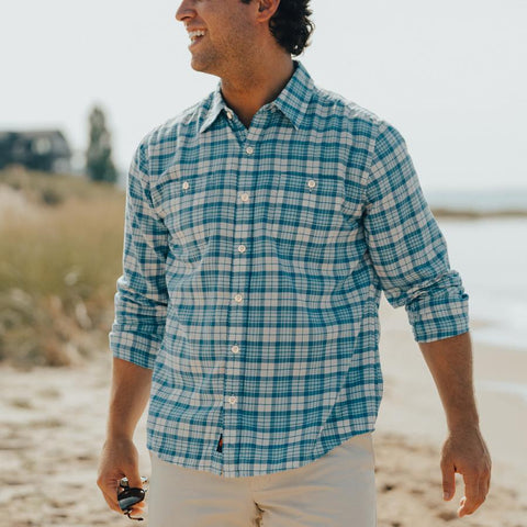 Bonita Twill Button Up Shirt - Blue
