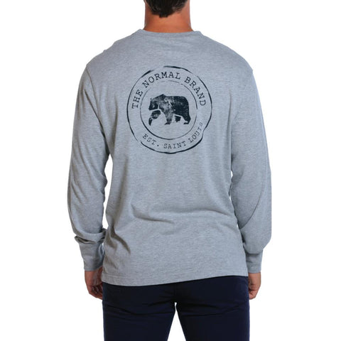 Long Sleeve Circle Back T - Grey