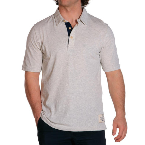 weekend slub mens polo stone