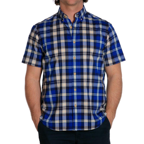 Stefan Stretch Plaid - Blue