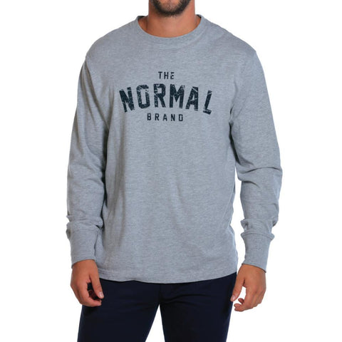 Long Sleeve Athletic Inspired T - Grey