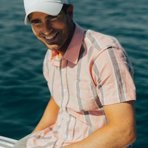 Oakland Twill Short Sleeve Button Up Shirt - Redwood