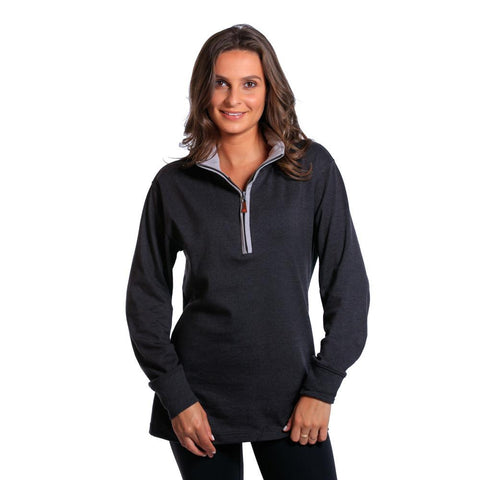 Boyfriend Puremeso Quarter Zip - Charcoal