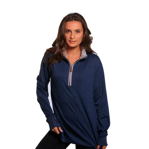 Boyfriend Puremeso Quarter Zip - Navy