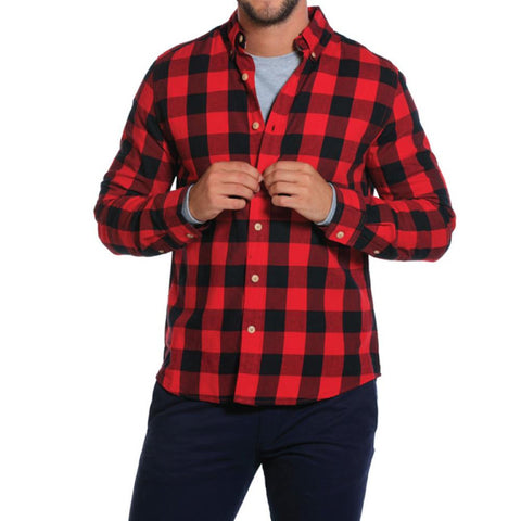 Brushed Buffalo Shirt - Red/Black