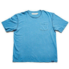 Vintage Slub Short Sleeve Pocket T - Blue