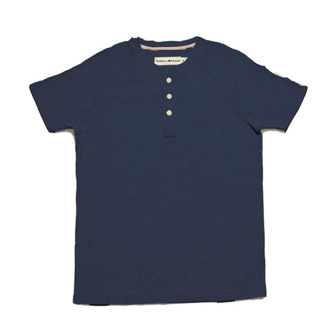 SS Lightest Weight Puremeso Henley - Navy