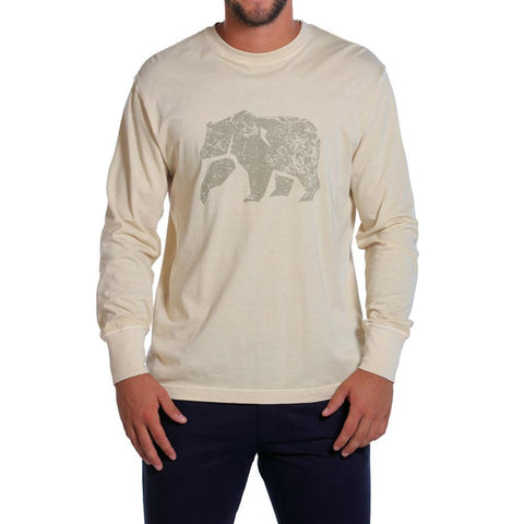 Long Sleeve Bear T - Stone