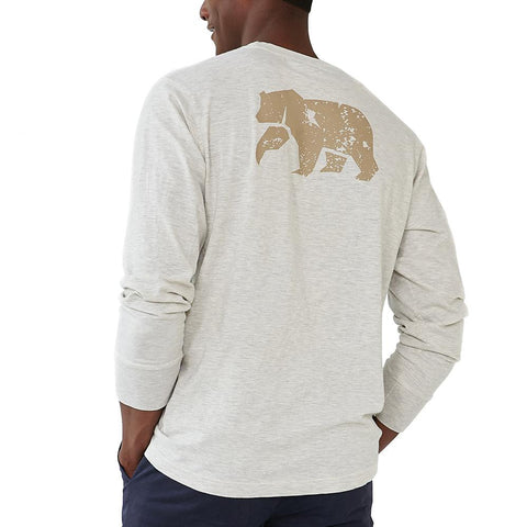 Vintage Bear Long Sleeve T-shirt - Stone