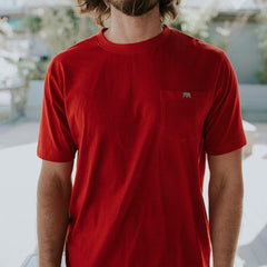 Vintage Circle Back T - Pigment Red