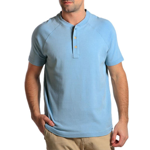 Puremeso Henley - Faded Denim