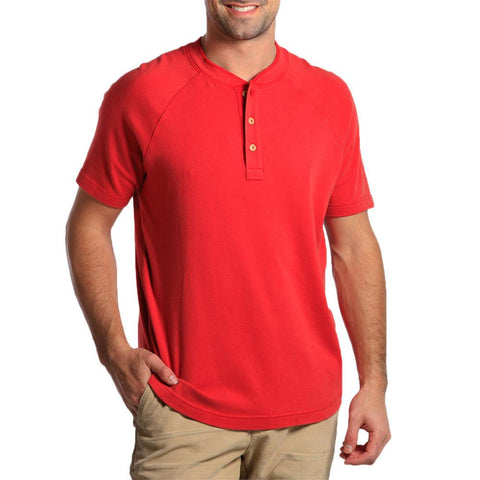 Puremeso Henley - Pigment Red