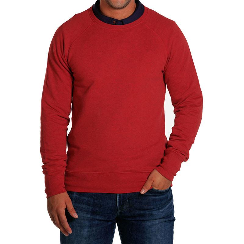 Men's Soft Hand Pullover - Heather Red